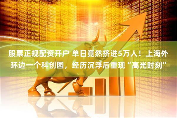 股票正规配资开户 单日竟然挤进5万人！上海外环边一个科创园，经历沉浮后重现“高光时刻”